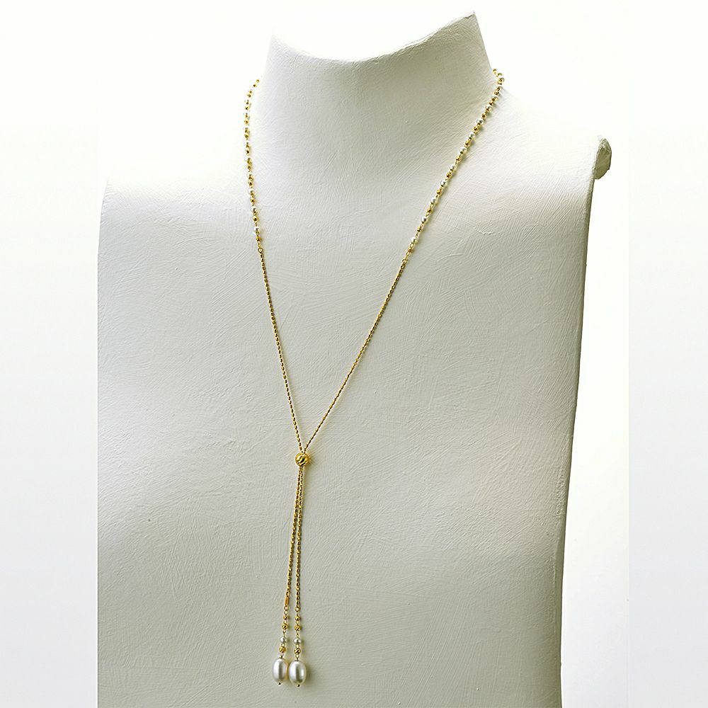 18K YG M-PEARL1 LOOP 31"