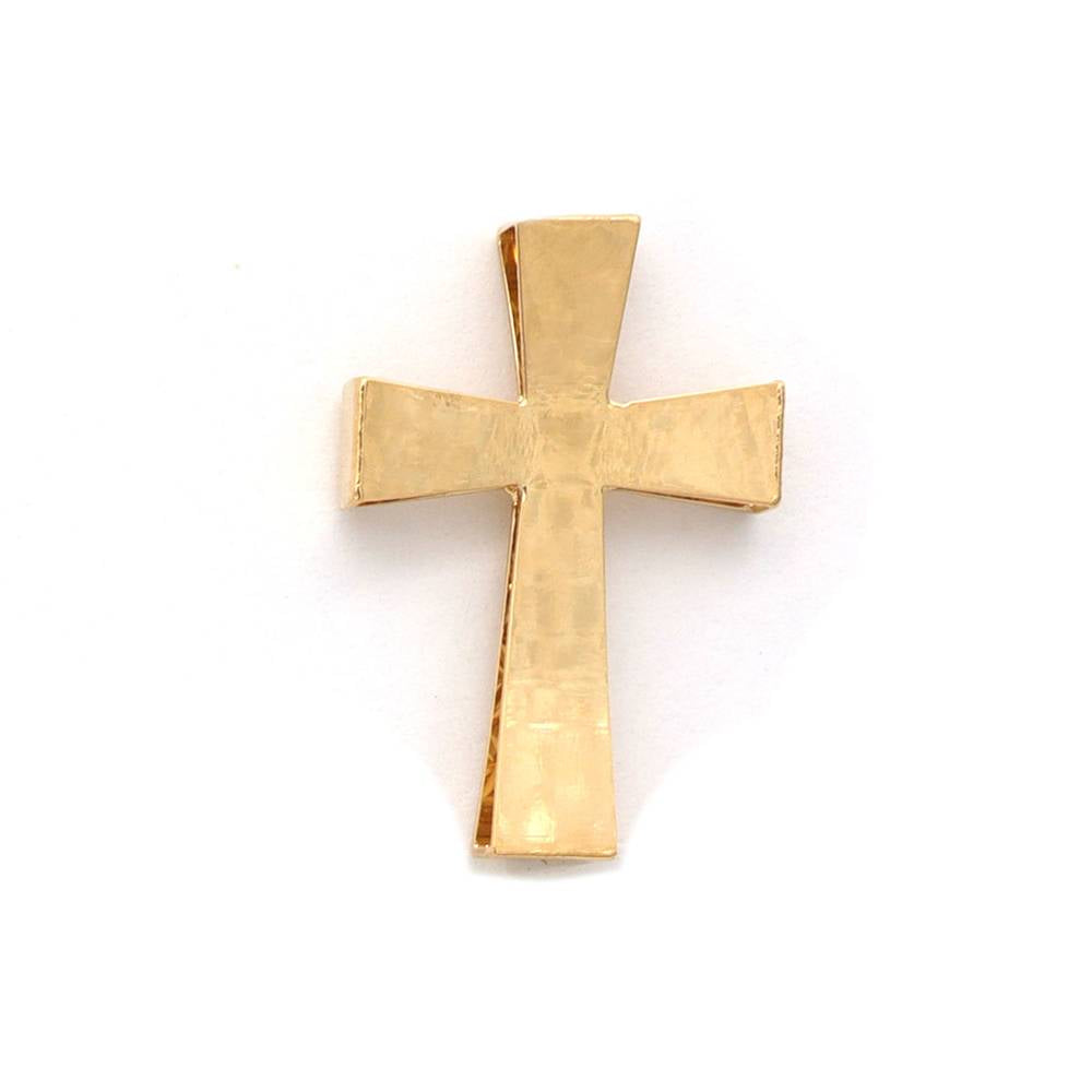 18K YG PDT-N CROSS