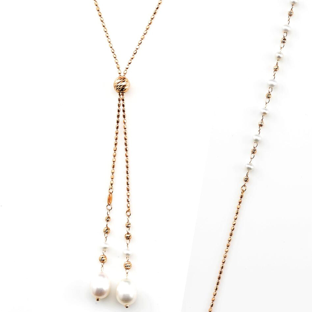 18K ROSE M-PEARL1-R LOOP 31"