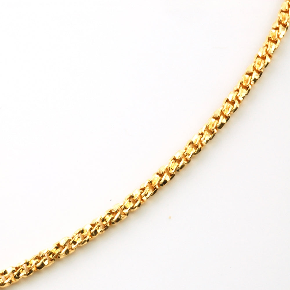 18K YG TWISTER-V MV 28"