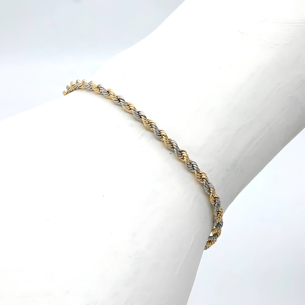 18K/PT850 2.7 ROPE AJ 7"