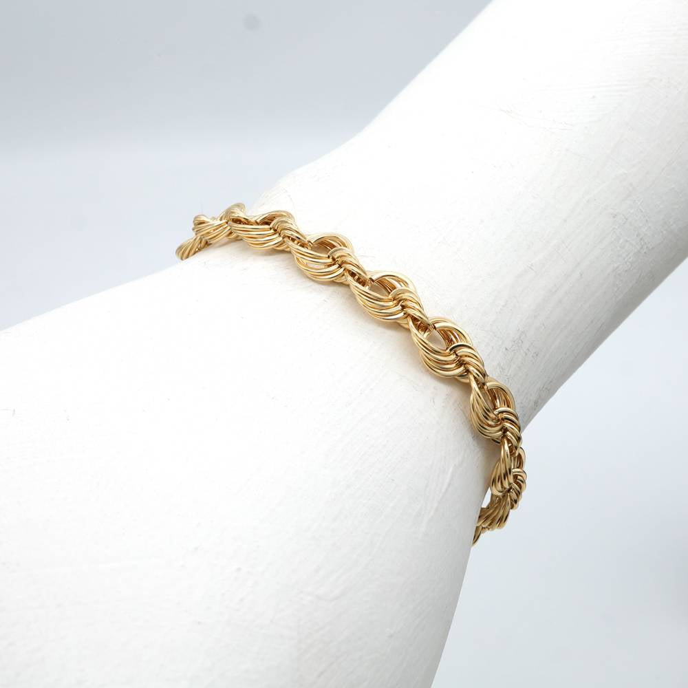 18K YG 5.0 OPEN ROPE 7"