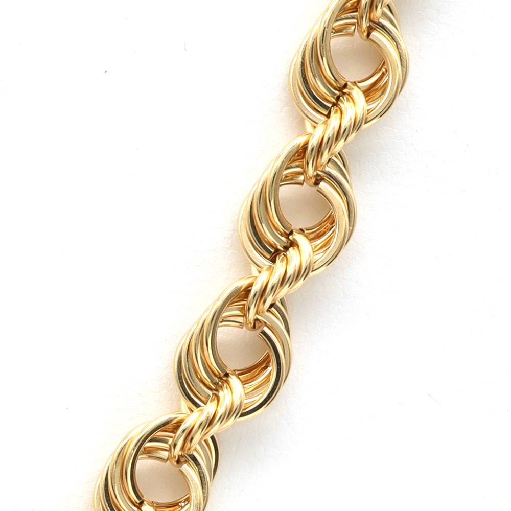 18K YG 5.0 OPEN ROPE 7"
