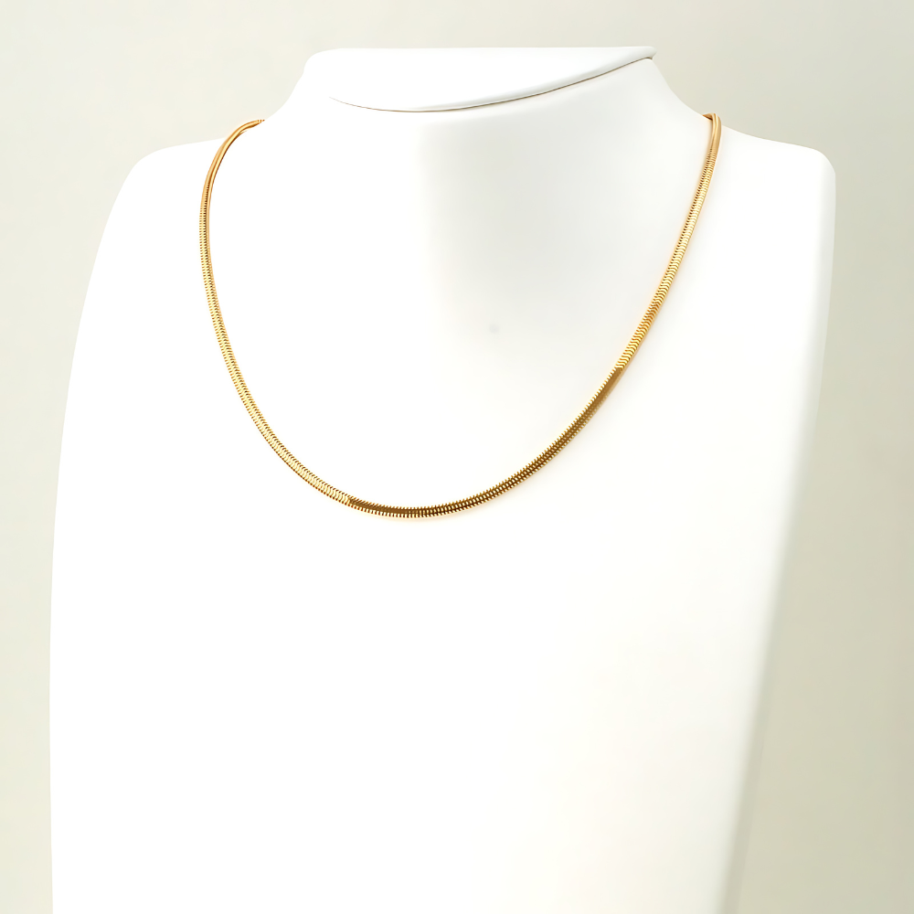 18K YG 2.4F SNAKE MV 18"