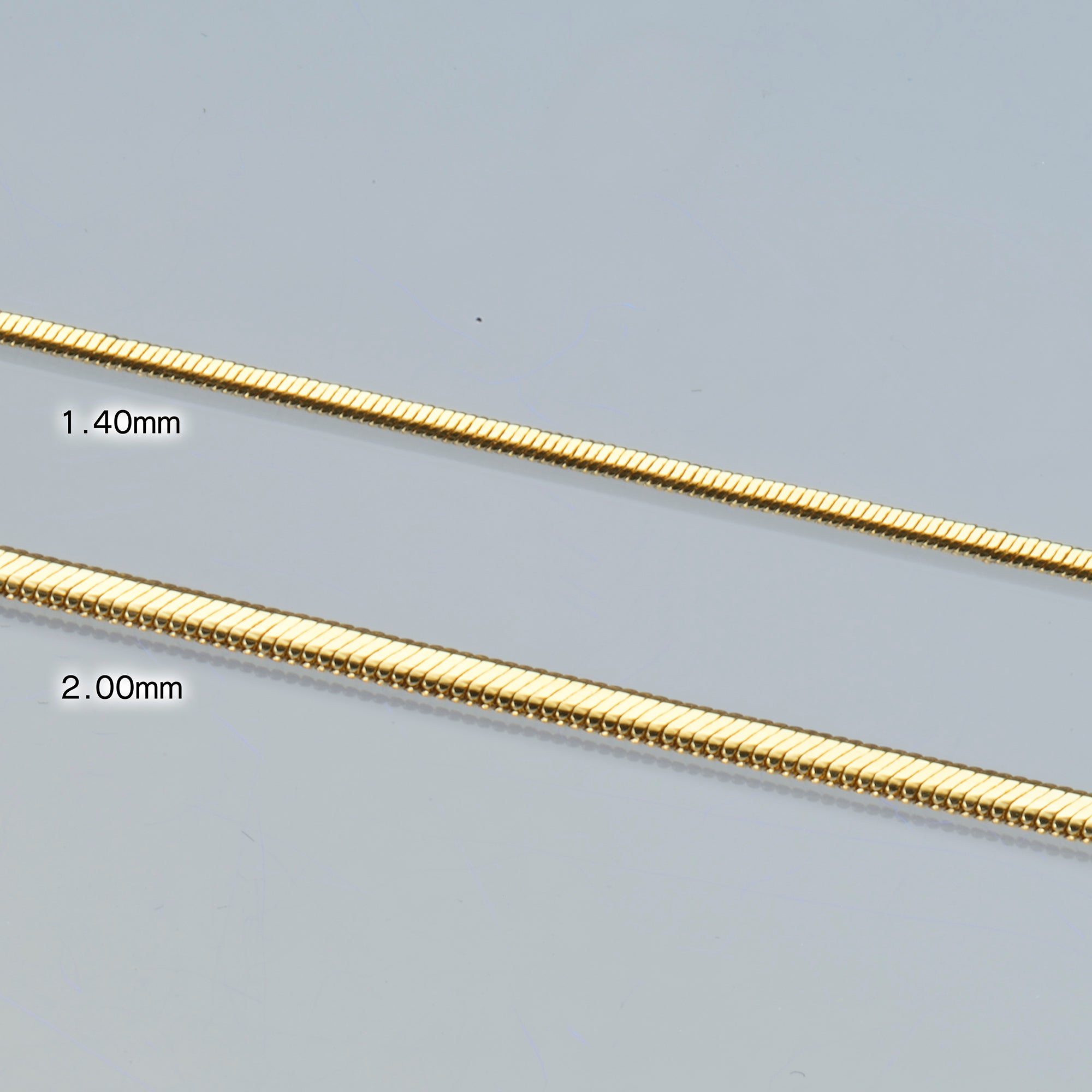 18K YG BABY SNAKE CHAIN