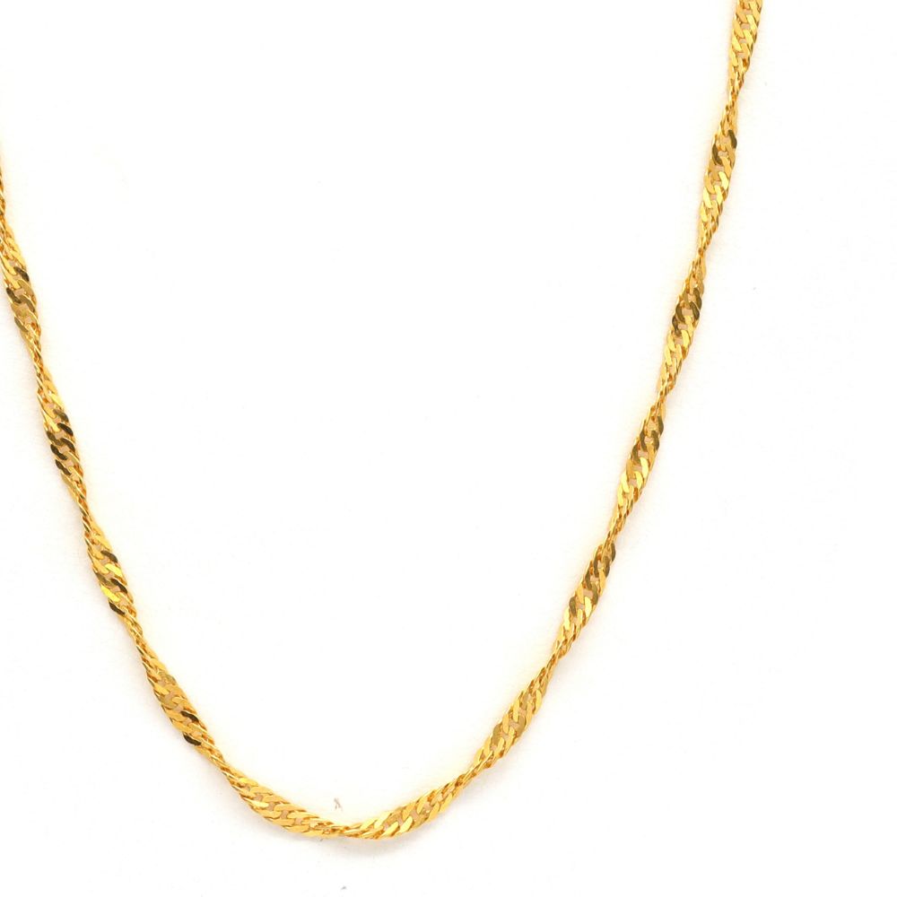 24K YG SCREW CHAIN L SIZE
