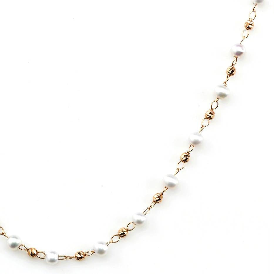 18K ROSE M-PEARL1 R 32"