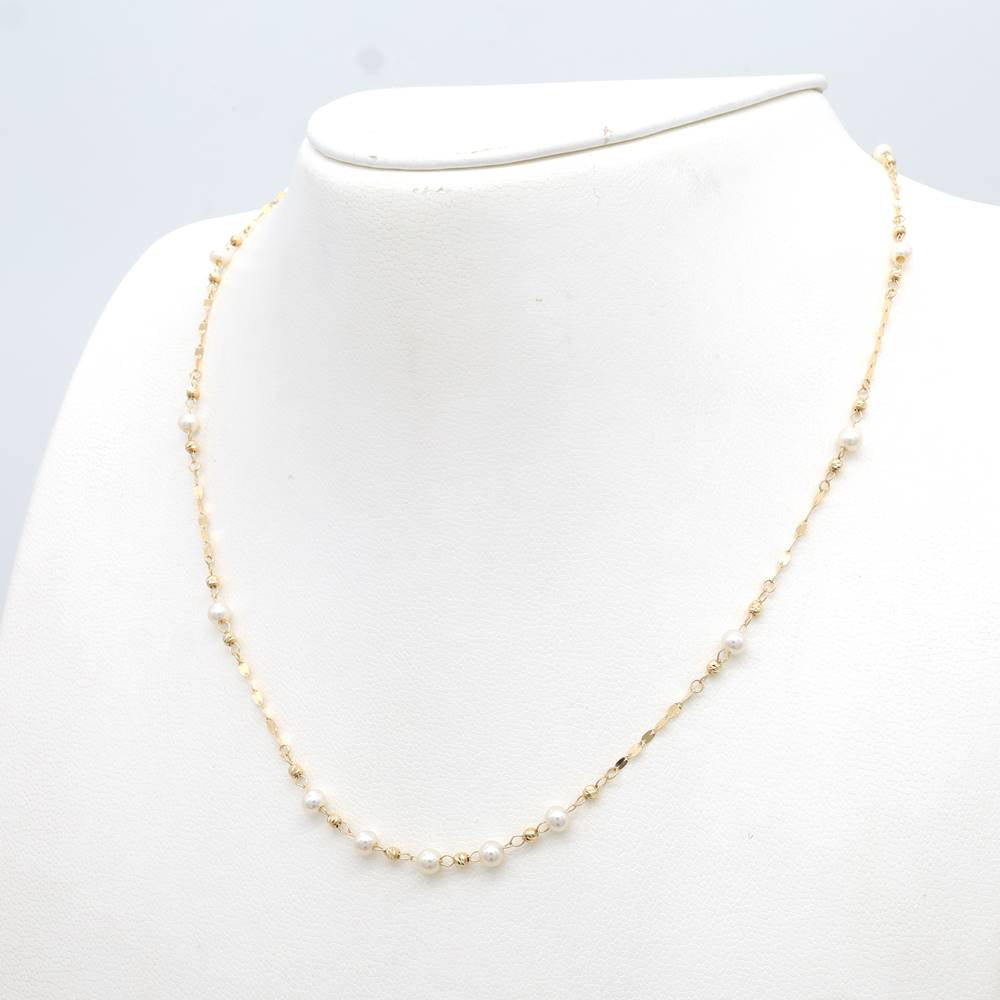 18K YG M-PEARL JR MV 18"