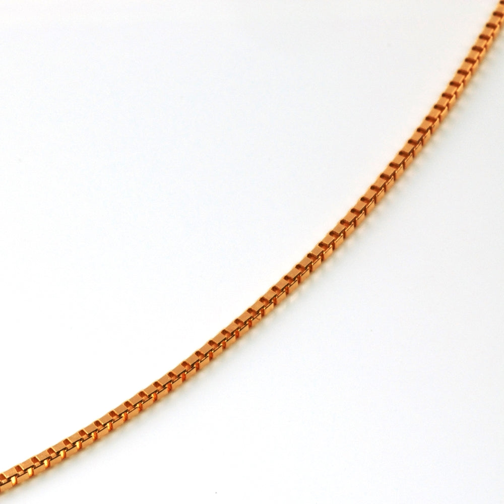 18K ROSE BOX CHAIN(VENETIAN)