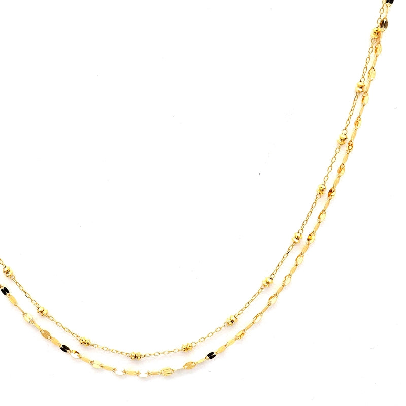 18K YG 106589 MV 18"