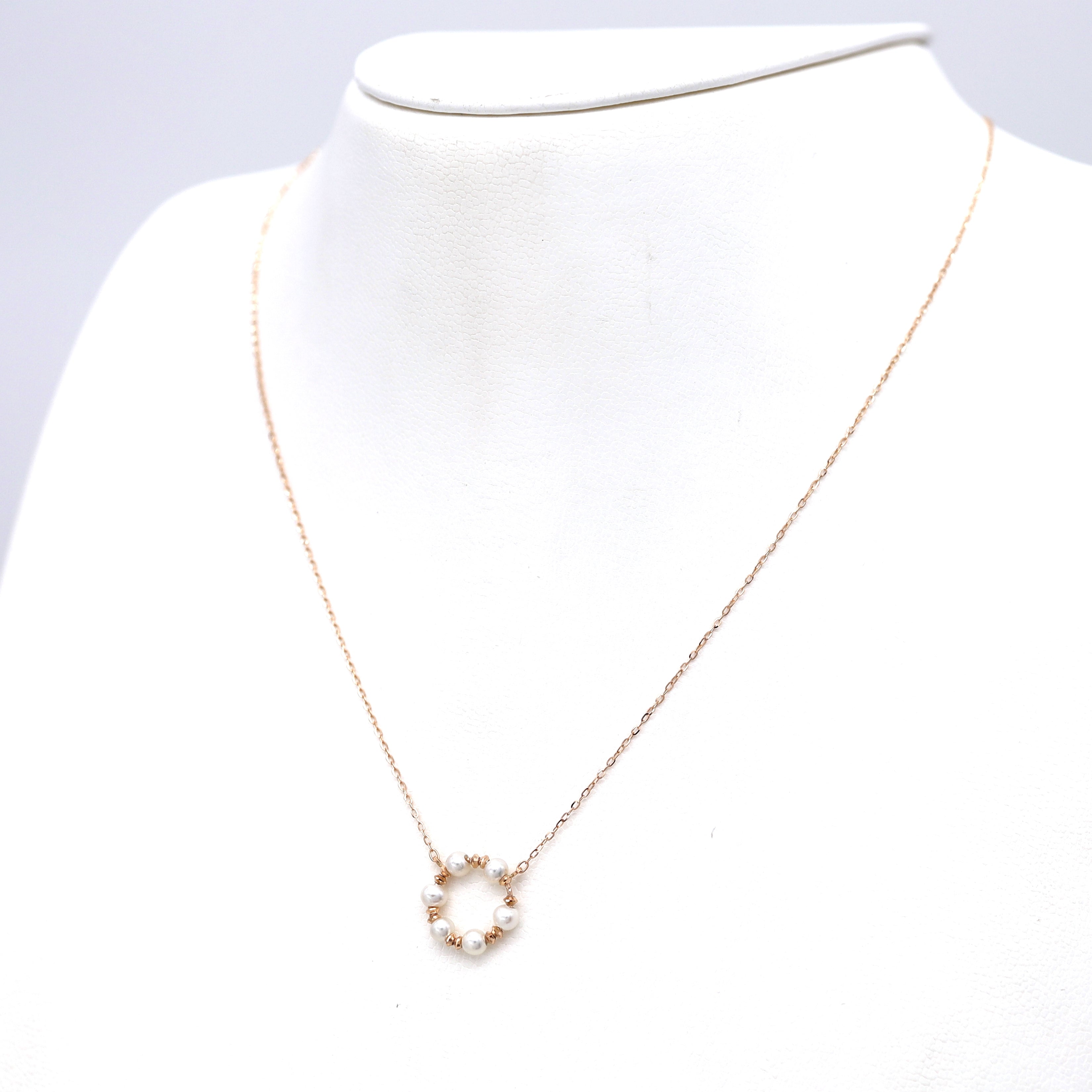 18K ROSE AO PEARL-R MV 18"