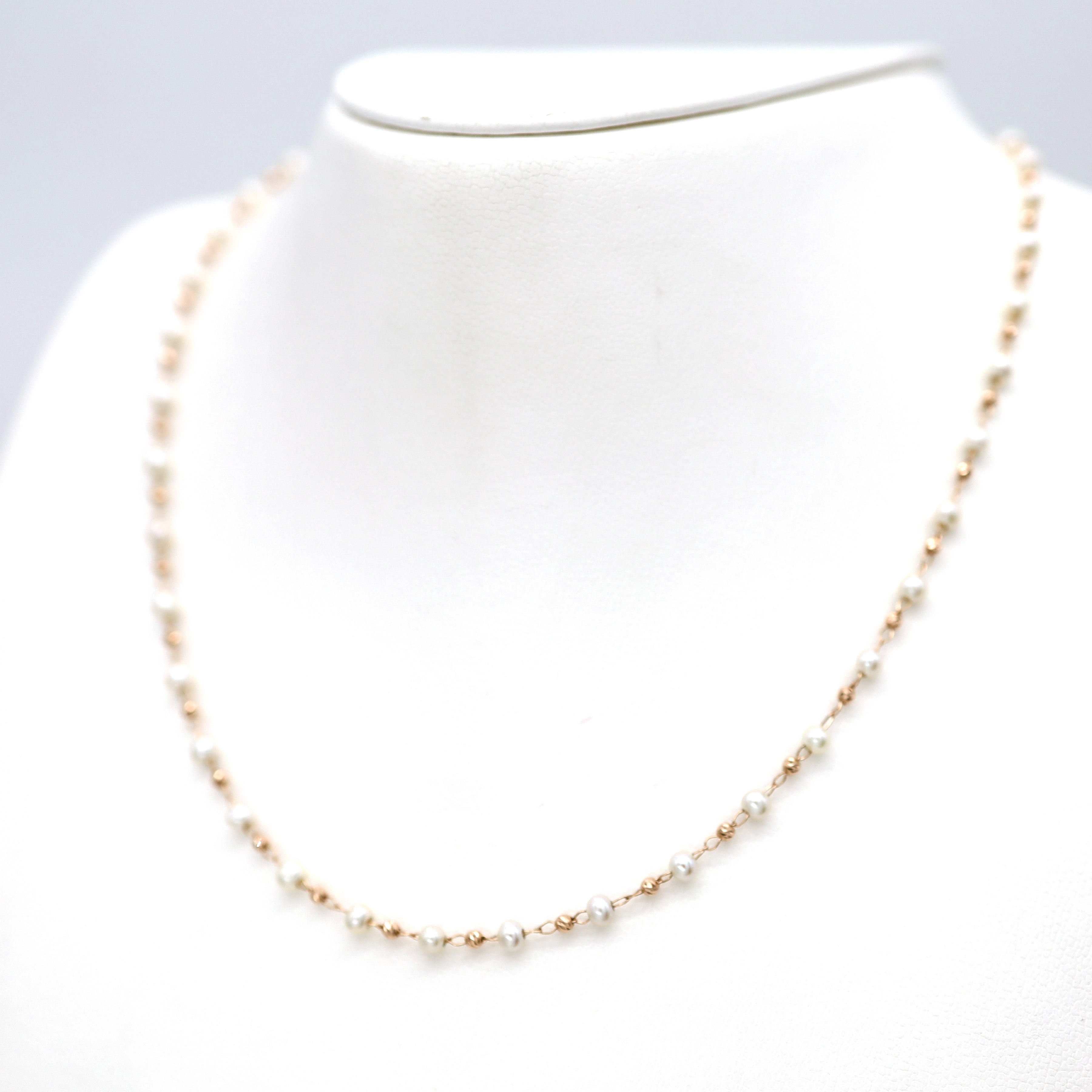 18K YG SZ PEARL MV 18"