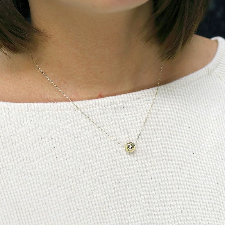 18K YG 8K2B-0.2ACK 18"