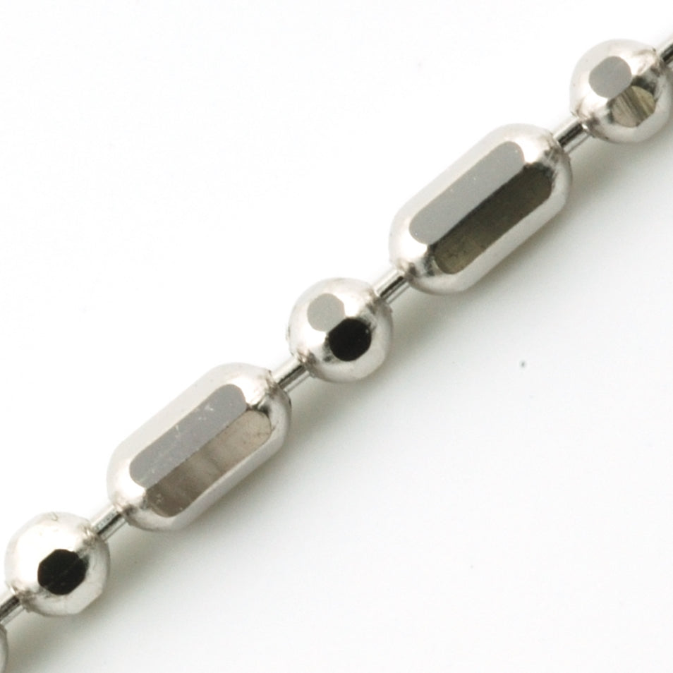 18K WG MIX BALL CHAIN