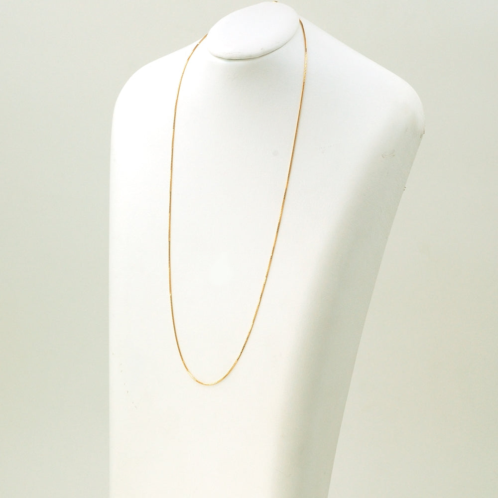 18K YG BOX CHAIN(VENETIAN)