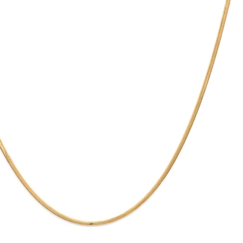 18K YG BABY SNAKE CHAIN