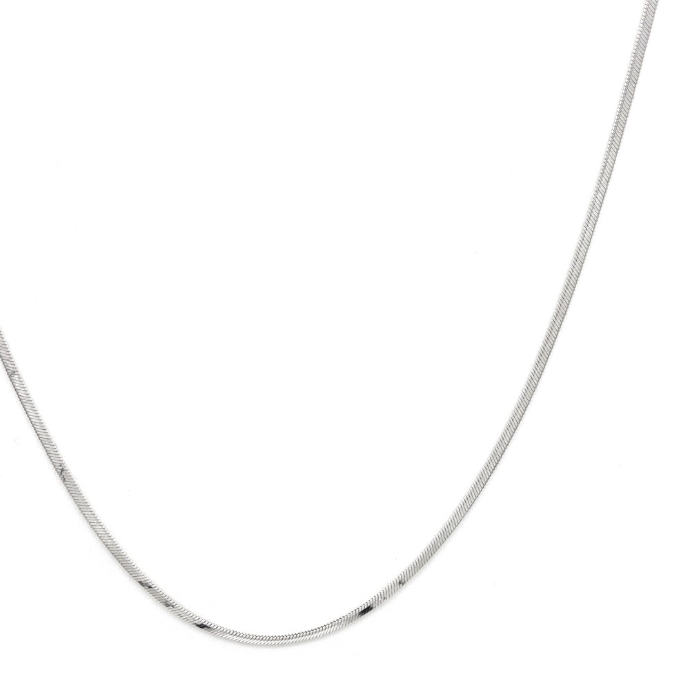 18K WG BABY SNAKE CHAIN