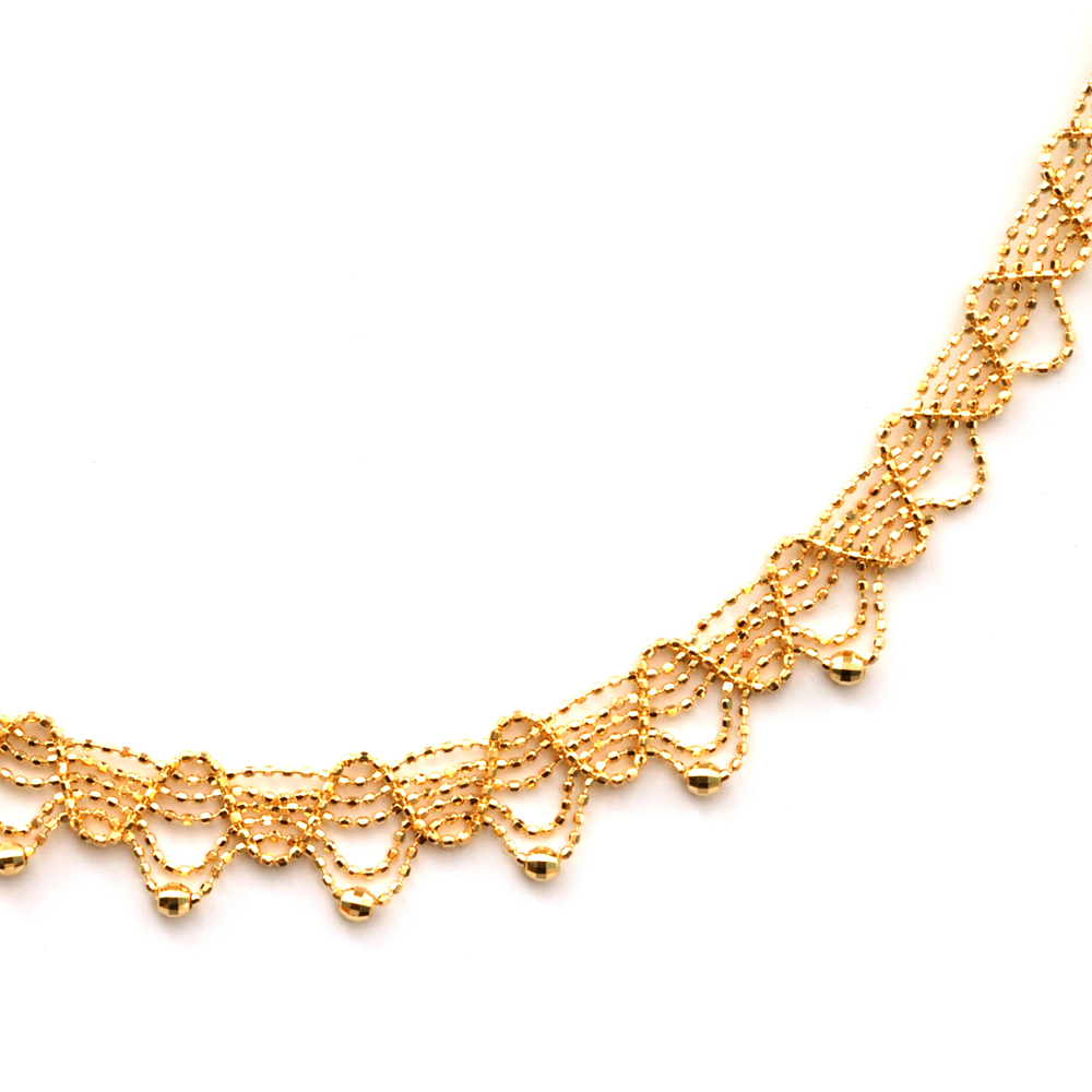 18K YG H1642-7 MV 18"