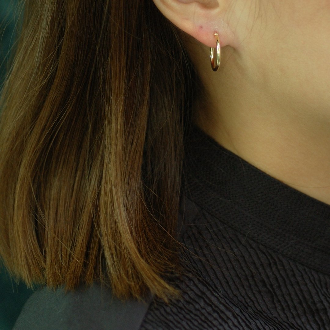 18K YG HOOP 1515