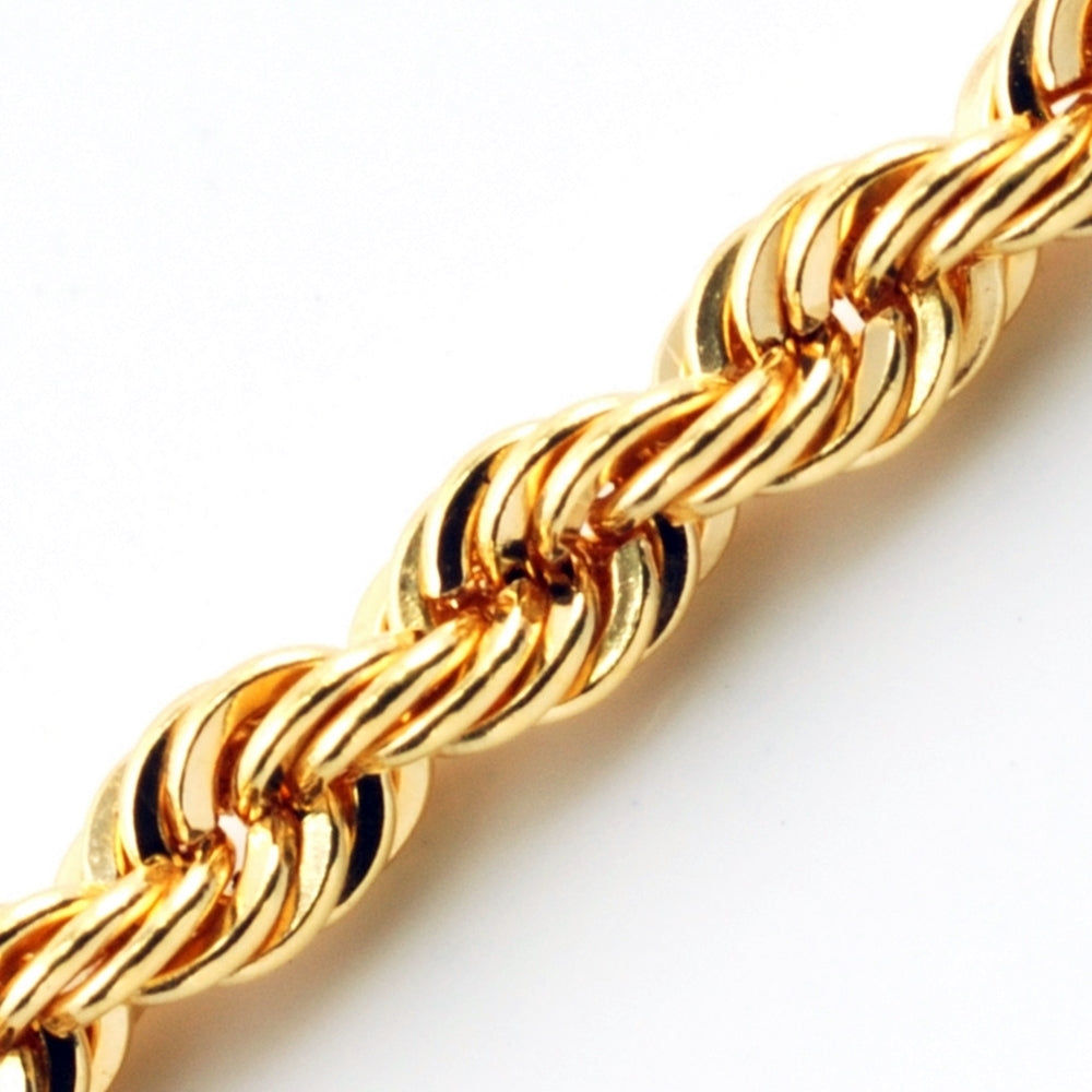 18K YG ROPE CHAIN MV 28"