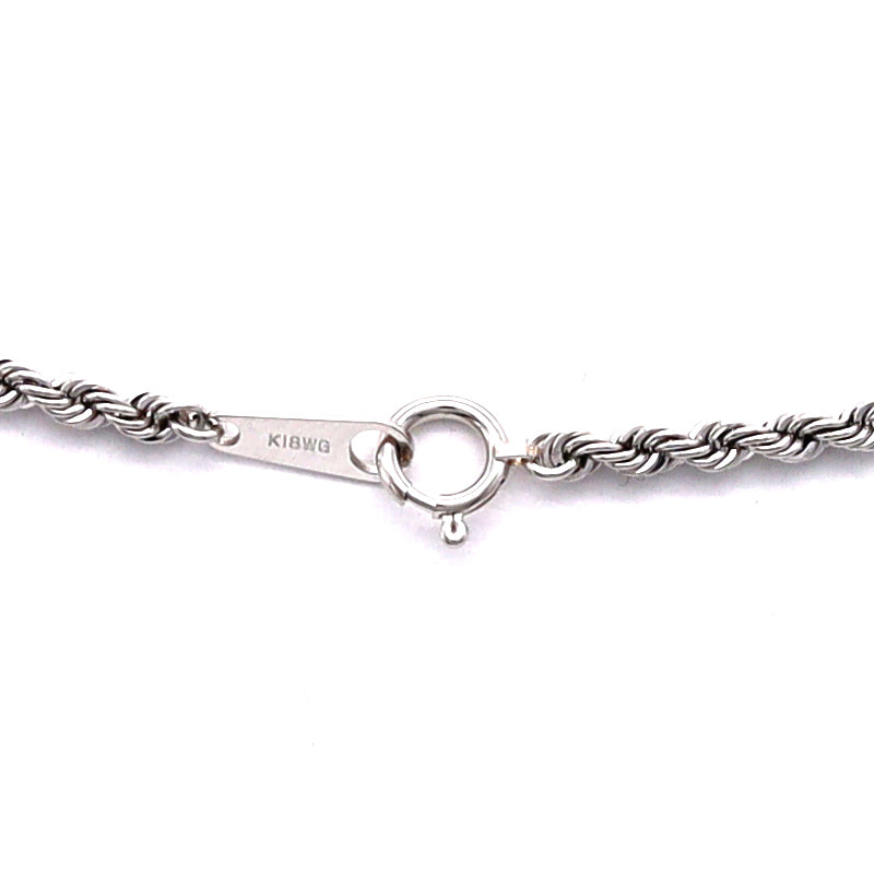 18K WG HOLLOW ROPE