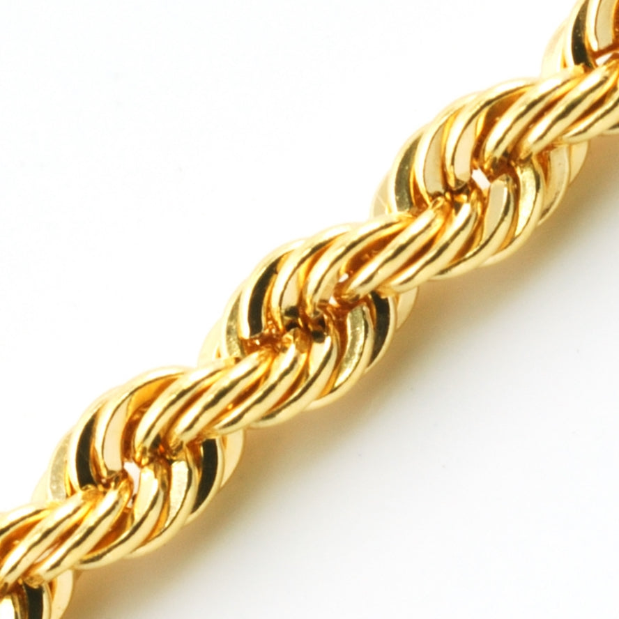 18K YG HOLLOW ROPE