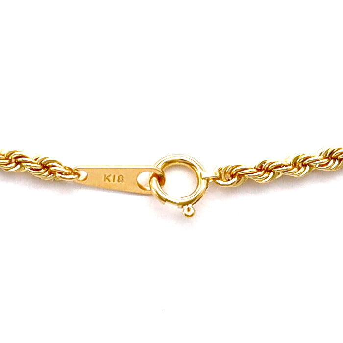 18K YG HOLLOW ROPE
