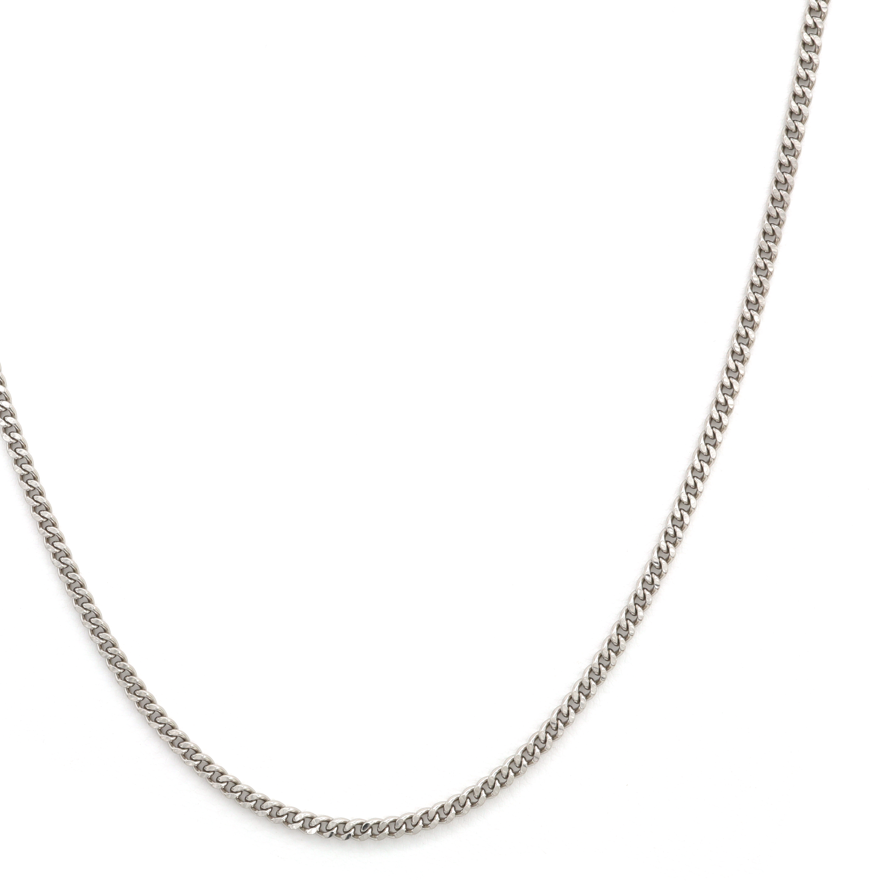 PT950 CURB-2DC NECKLACE