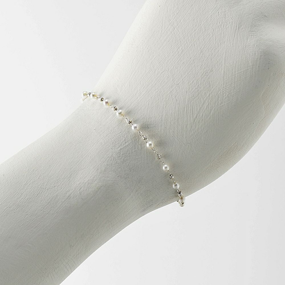 18K WG M-PEARL1 WG 7"