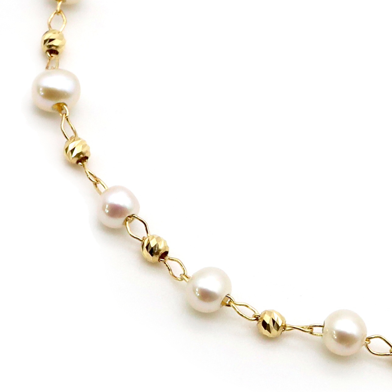 18K YG M-PEARL1 AJ 7"