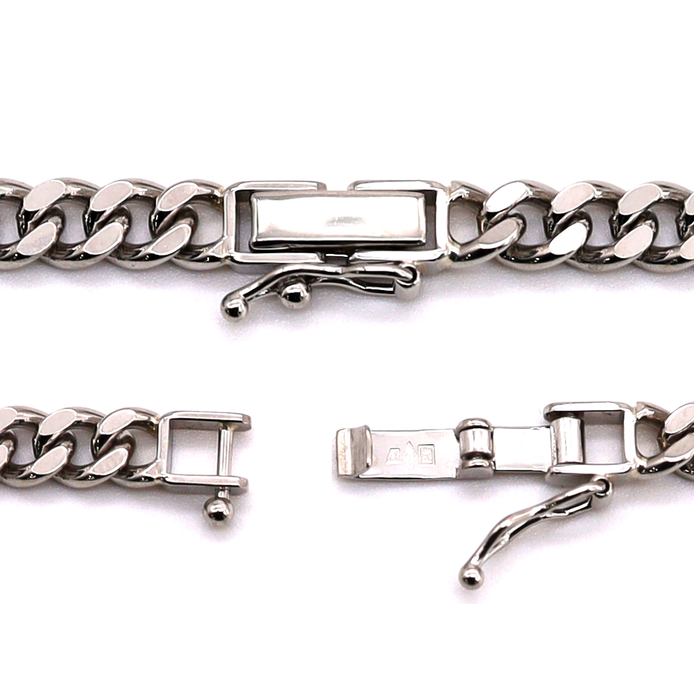 PT950 CURB-2DC NECKLACE