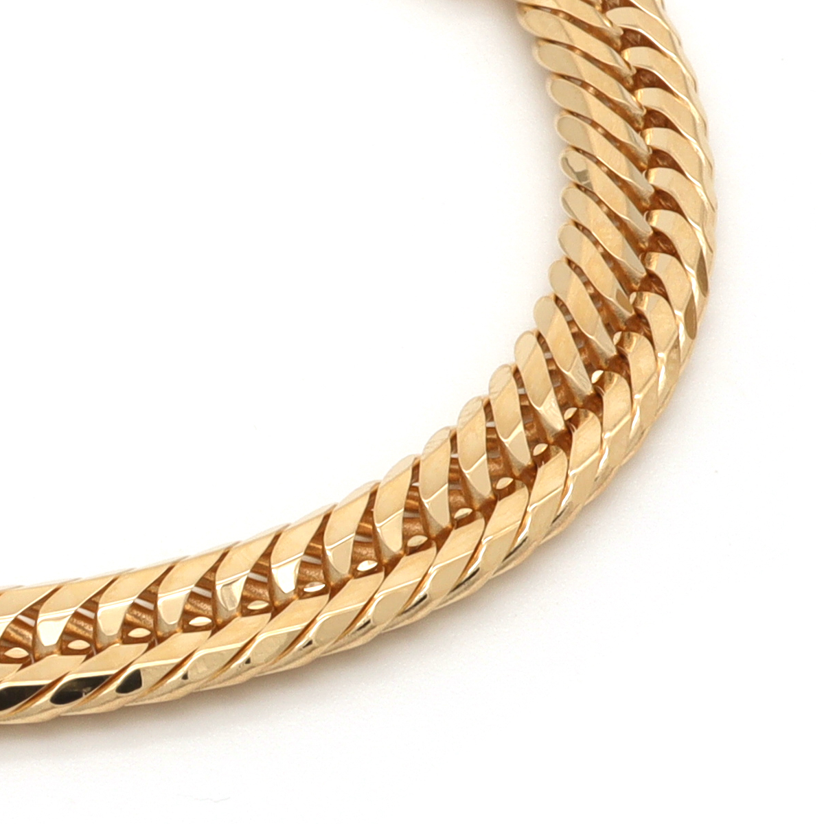 18K YG T.CURB-12DC NECKLACE