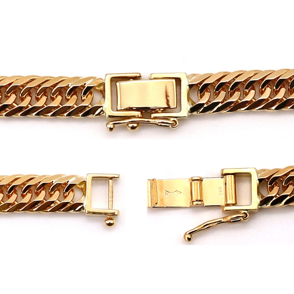 18K YG T.CURB-8DC NECKLACE