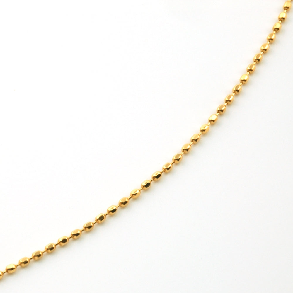 18K YG BALL CHAIN PIN SLIDE