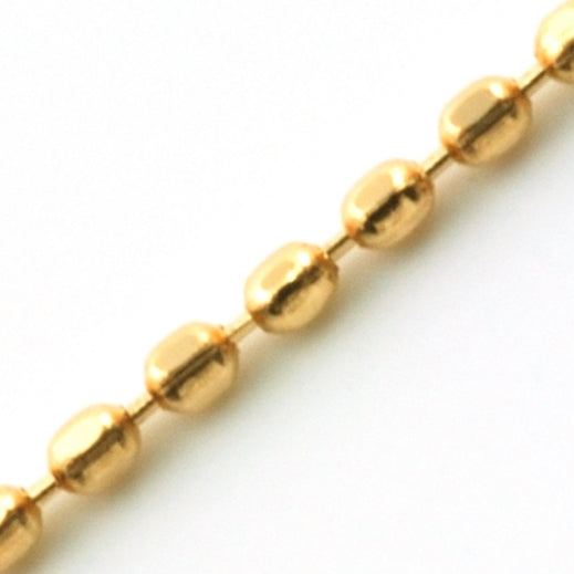 18K YG BALL CHAIN PIN SLIDE