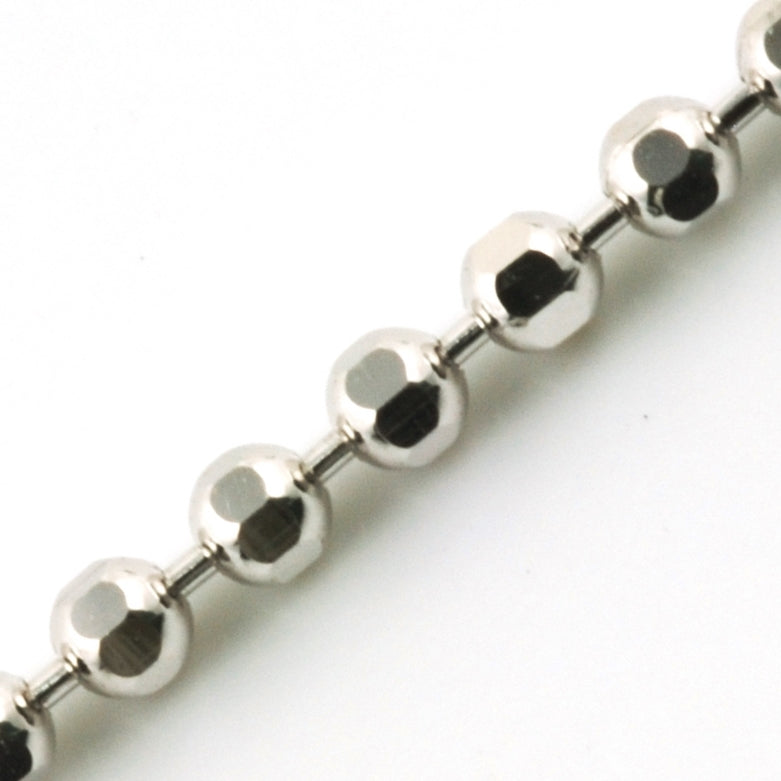 18K WG BALL CHAIN PIN SLIDE