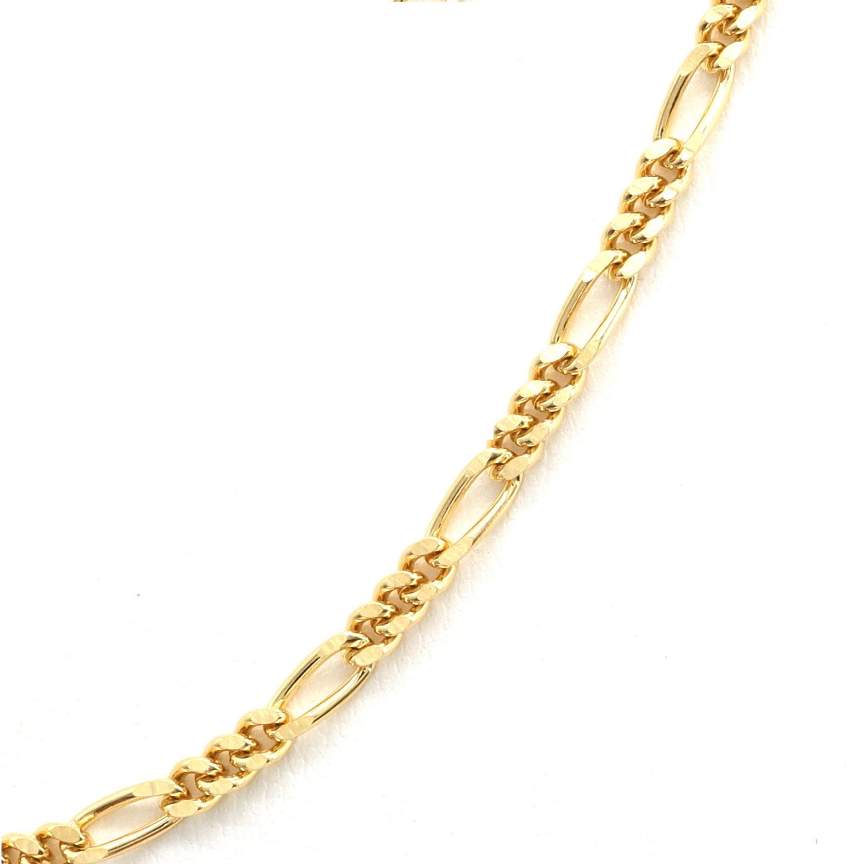 18K YG FIGARO1.2 BL 7"