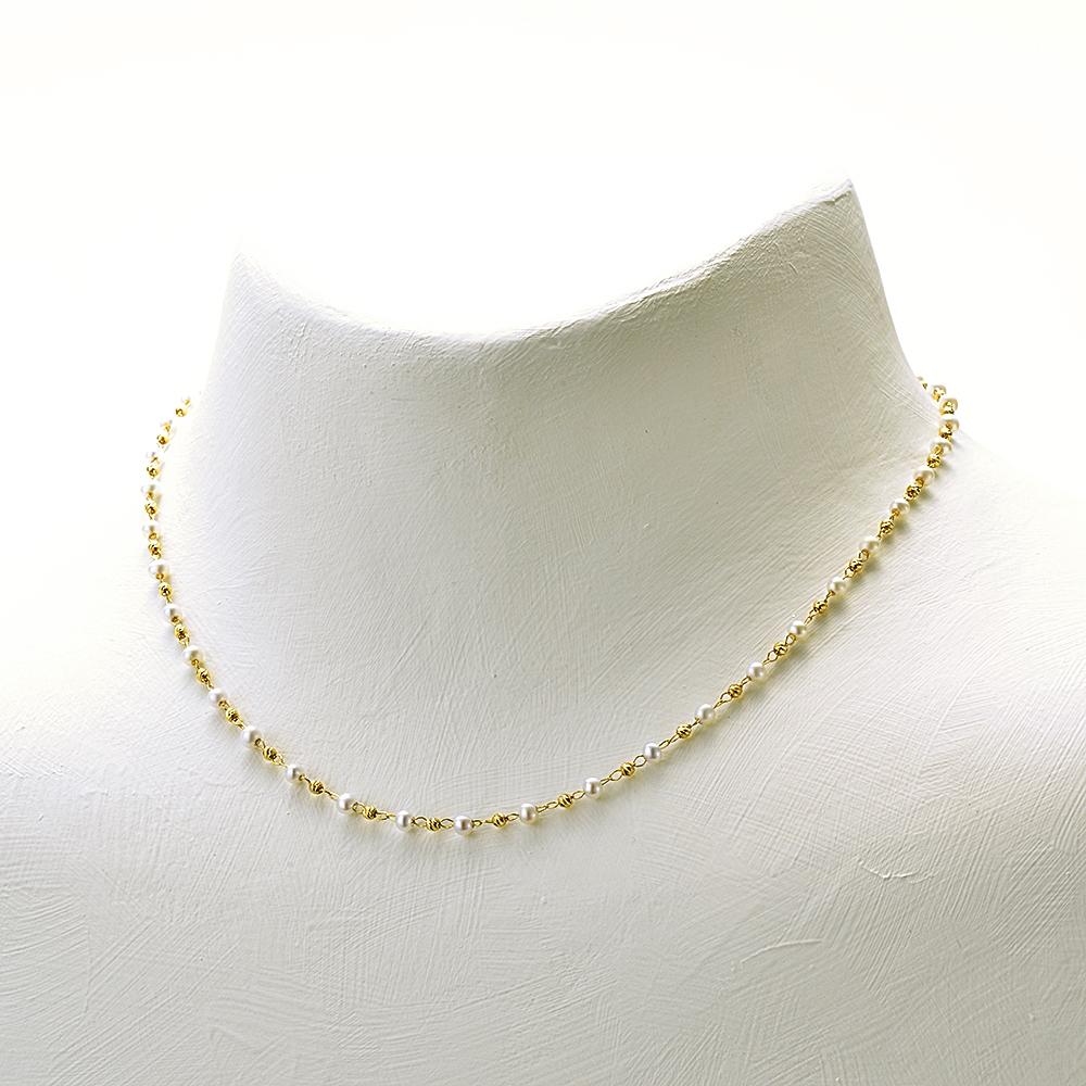 18K YG M-PEARL1 MV 18"