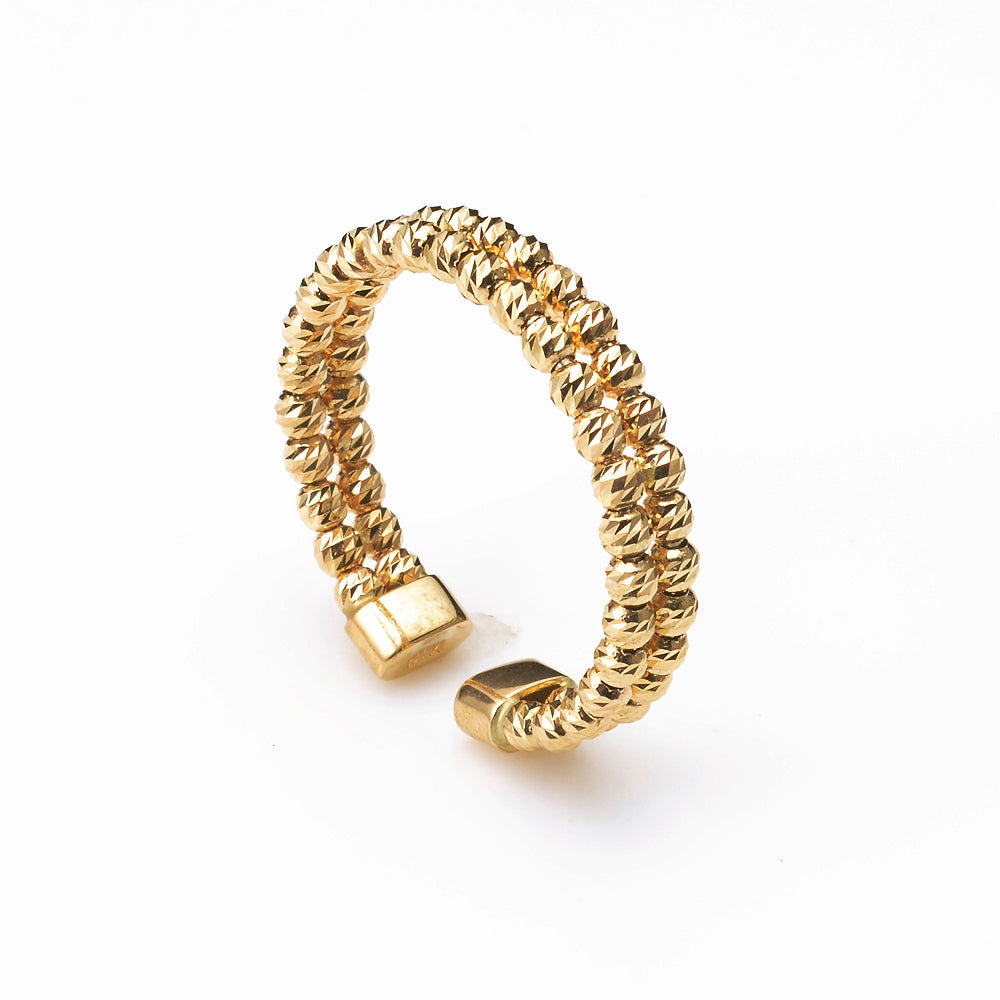 18K MARINA RING 2 LINES