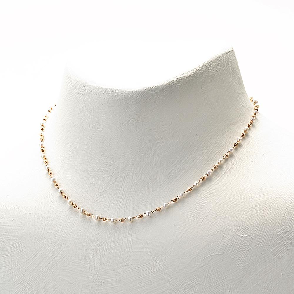 18K ROSE M-PEARL1-R MV 18"