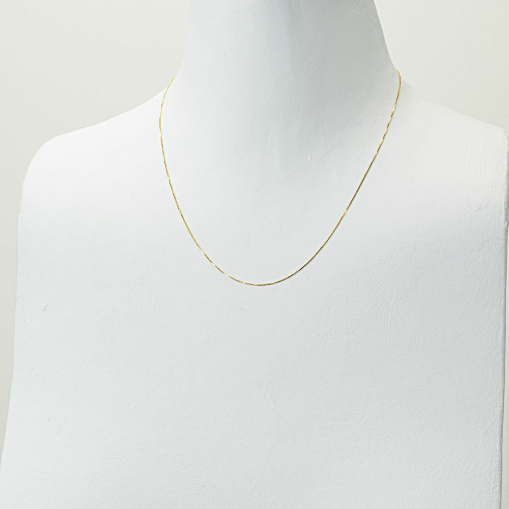 [SALE] 18K YG VENETIAN PIN SLIDE 18" /0.5mm