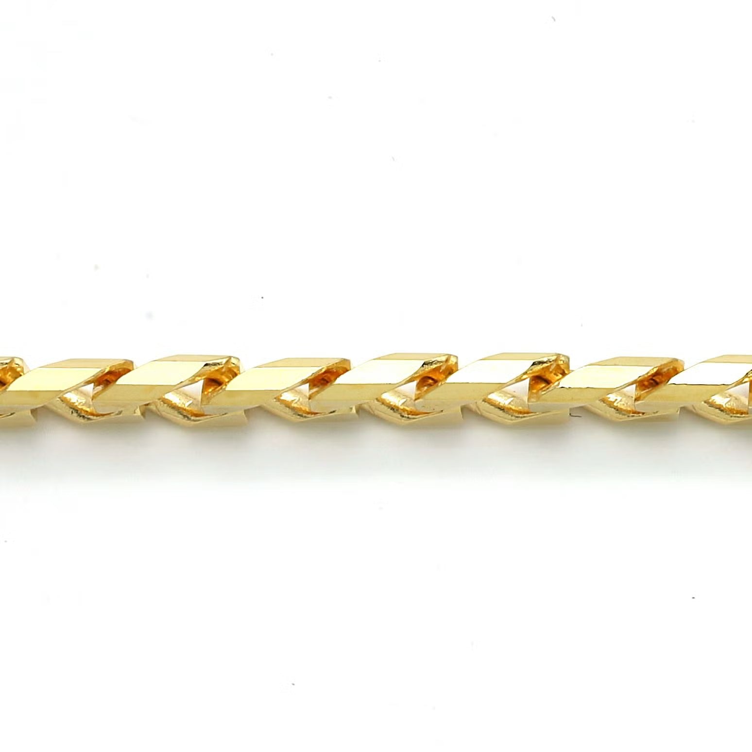 18K YG SScurb-chain S 24"