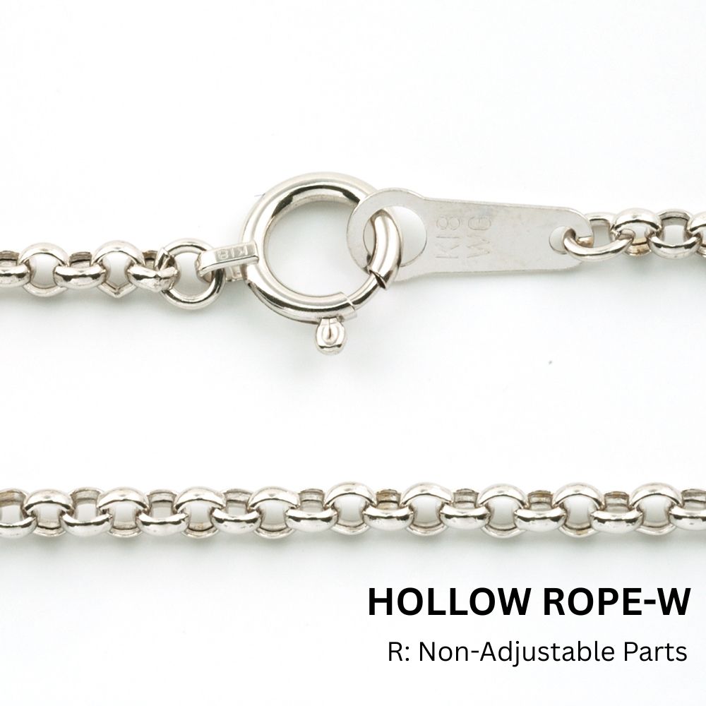 18K WG HOLLOW ROLO