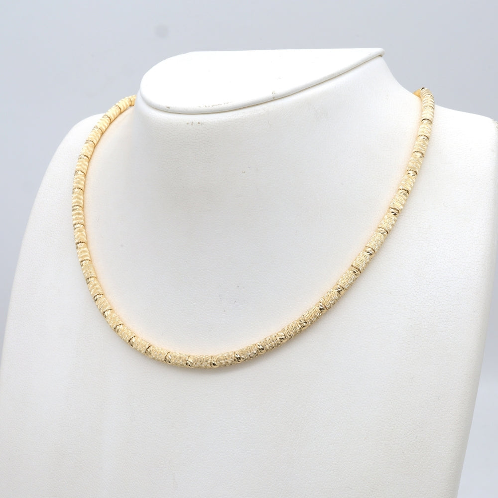 18K YG 132042 AJ 18"
