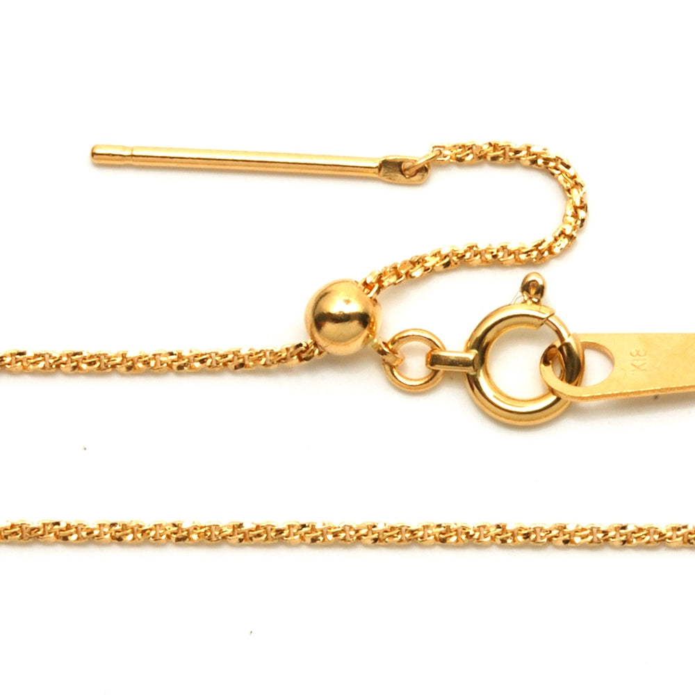 18K YG TWISTER-V PIN SLIDE