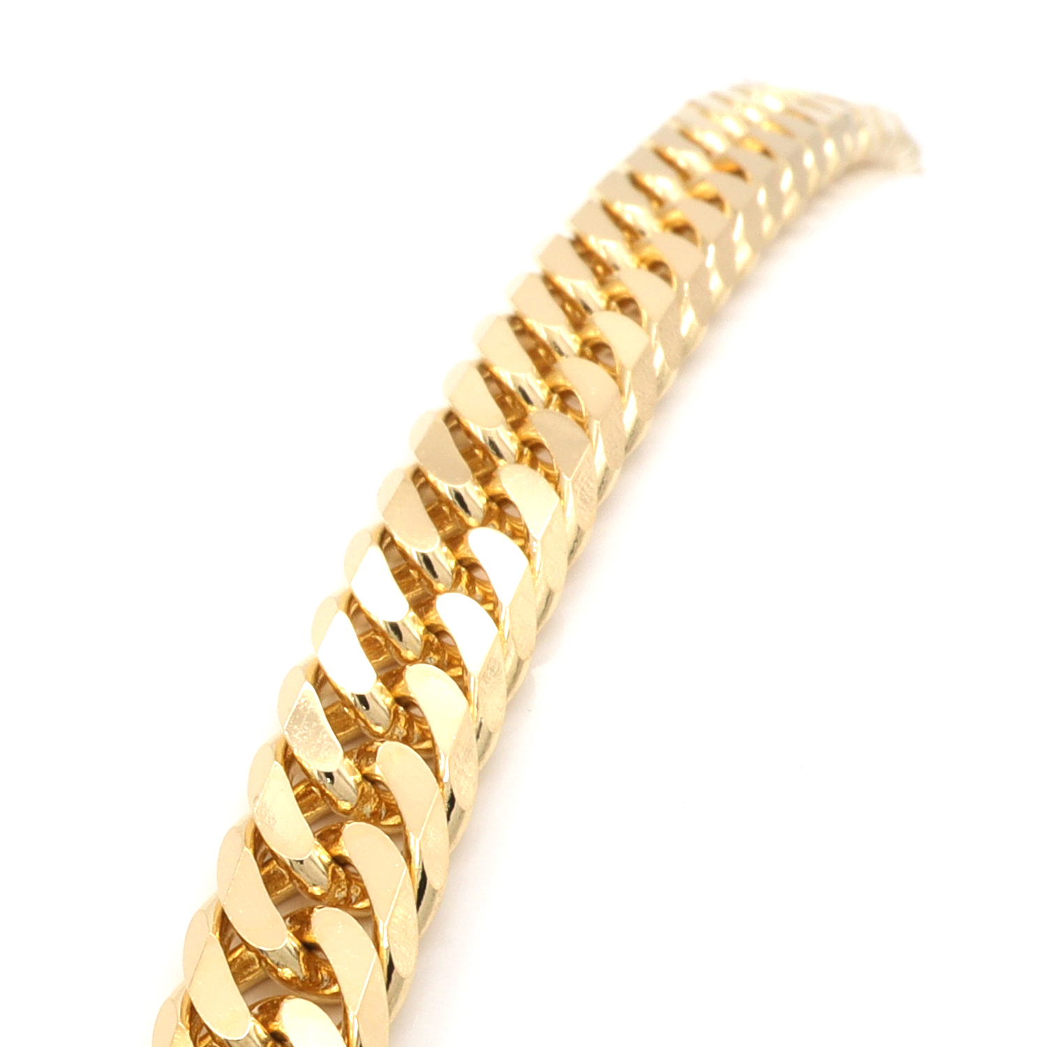 [SUMMER SALE] 18K YG W.CURB-6DC NECKLACE 20" / 10gUP