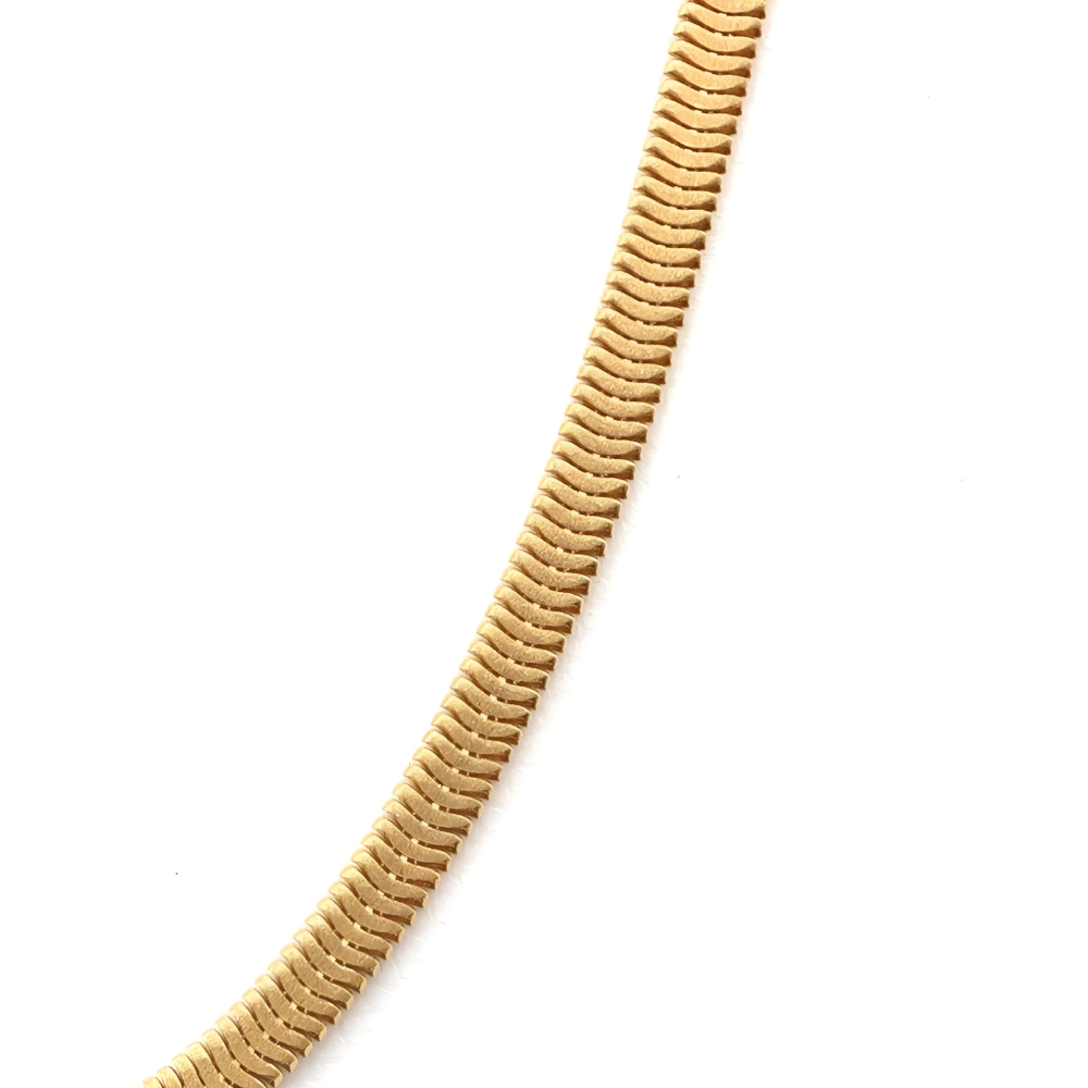 18K YG OVAL SNAKE 3.5SS MV 16"