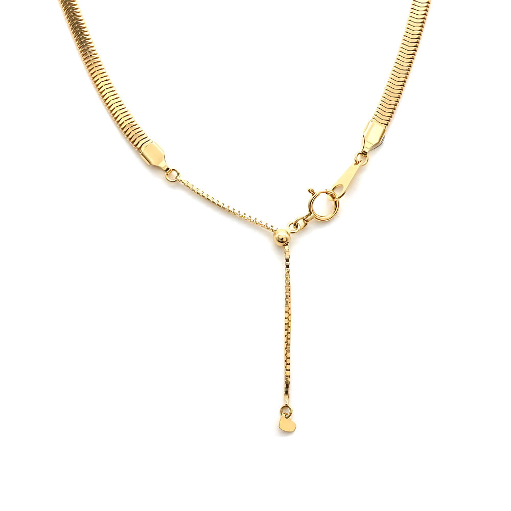 18K YG OVAL SNAKE 3.5 MV 20"