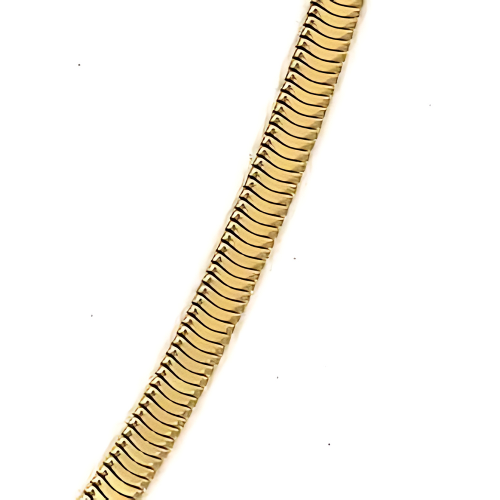 18K YG OVAL SNAKE 3.5 MV 20"