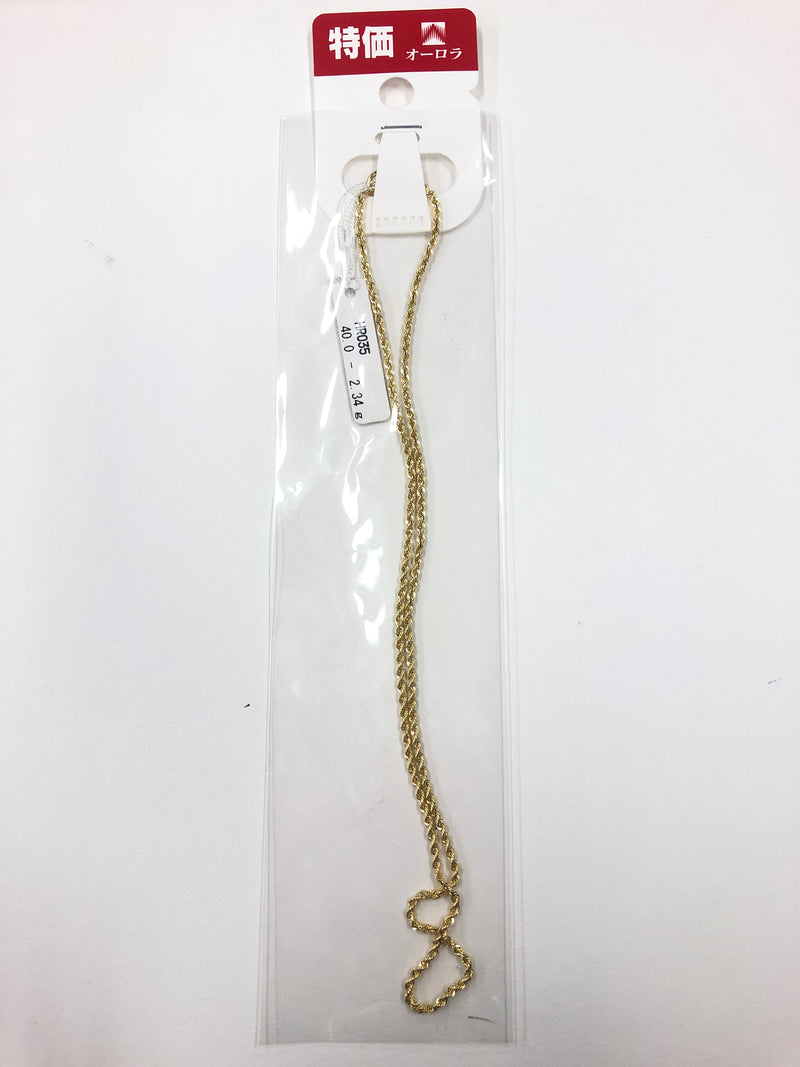 [SALE]18K YG ROPE CHAIN 2.0mm (No slide)